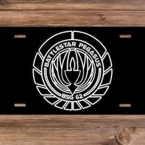 Battlestar Pegasus - License Plate - (Battlestar Galactica-themed)