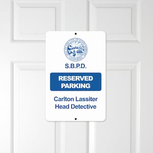 Carlton Lassiter - Lead Detective - (Psych TV Show) Novelty Door Sign
