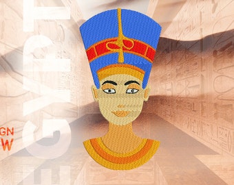 Bordado de Cleopatra, Bordado egipcio, Patrón de bordado de la diosa egipcia, Bordado de Egipto, Arte de bordado de Cleopatra, Descarga digital