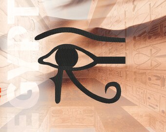 Eye Of Horus Bordado, Bordado Egipcio, Jeroglíficos Egipcios, Bordado Egipto, Arte de Bordado Horus, Jeroglíficos, Wadjet, Digital