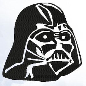 Darth Vader Machine Embroidery Design Darth Vader 7 Sizes