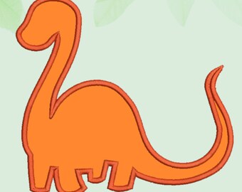 Dinosaur Applique Embroidery Design (Digital Download)