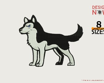 Dog Embroidery Design, Husky Embroidery Art, Quality Dogs Digital Designs For Embroidery Machines