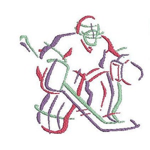 Ice Hockey Goalie Machine Embroidery Design Ice Hockey Sport