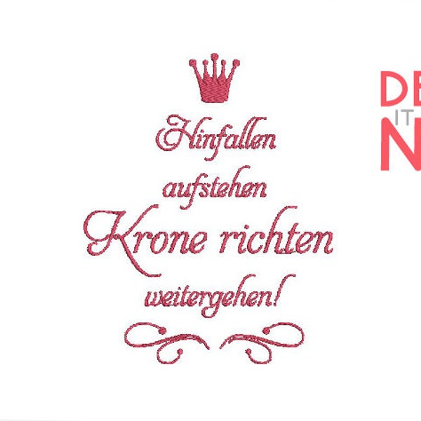 Stickdatei sprüche Etsy.de