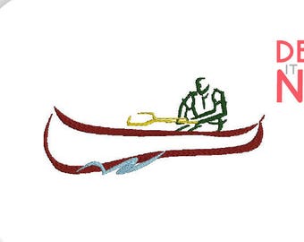 Canoe Machine Embroidery Design