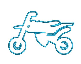 Off Road Motorcycle Racing Applique Design, Motorcycle Applique, Motorbike Embroidery, Bike Embroidery Pattern, Motocross Home Decor,Digital