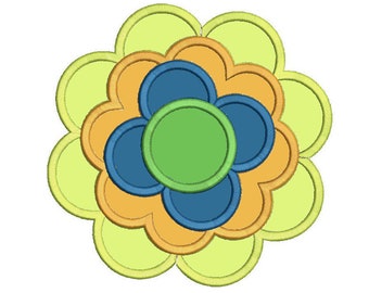 Flower Applique Design, Prilflower Applique, Sunflower Embroidery Design, Flower Embroidery Pattern, Plants Embroidery, Flower Power