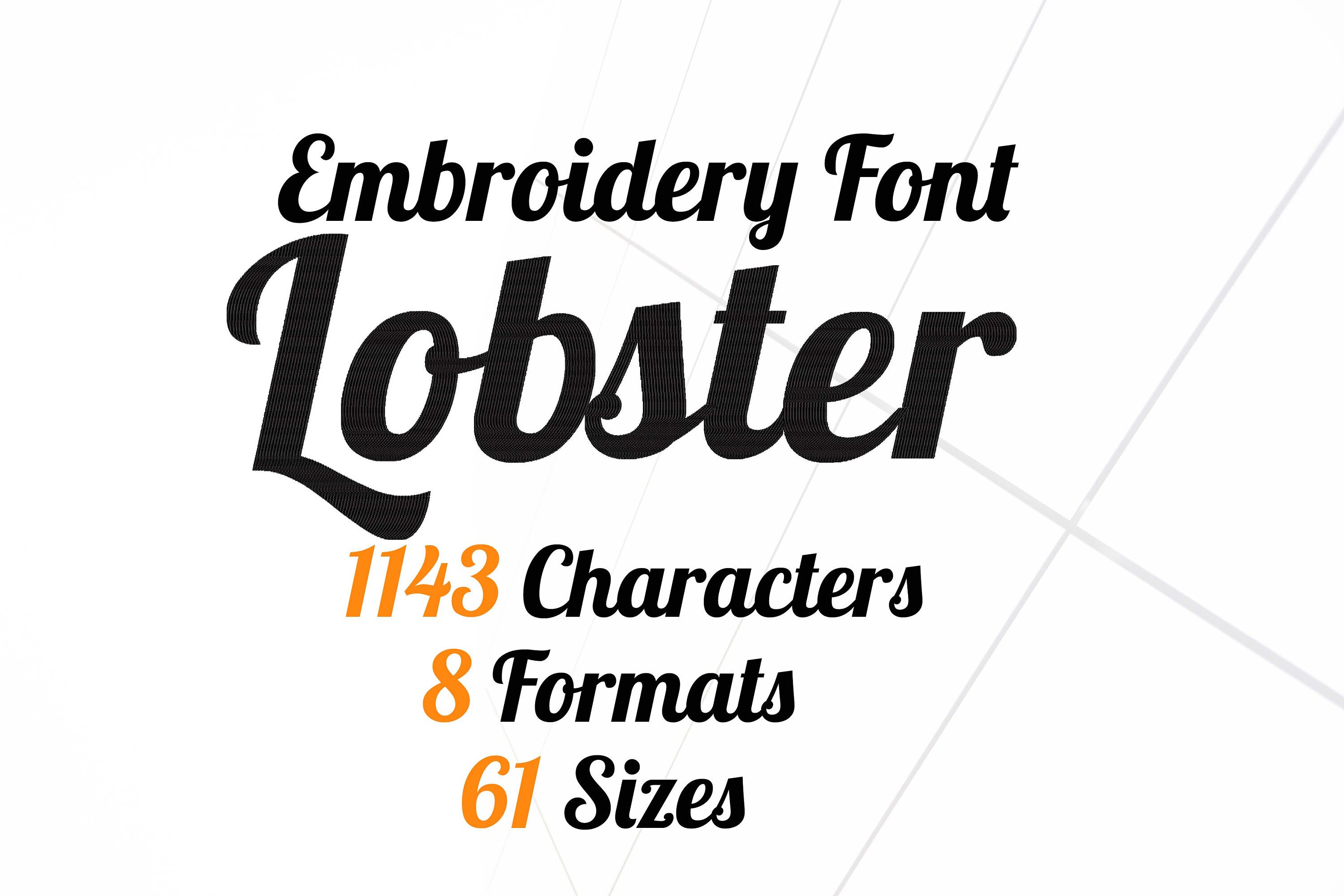 Bold Script Embroidery Font Modern Script Embroidery Font Etsy