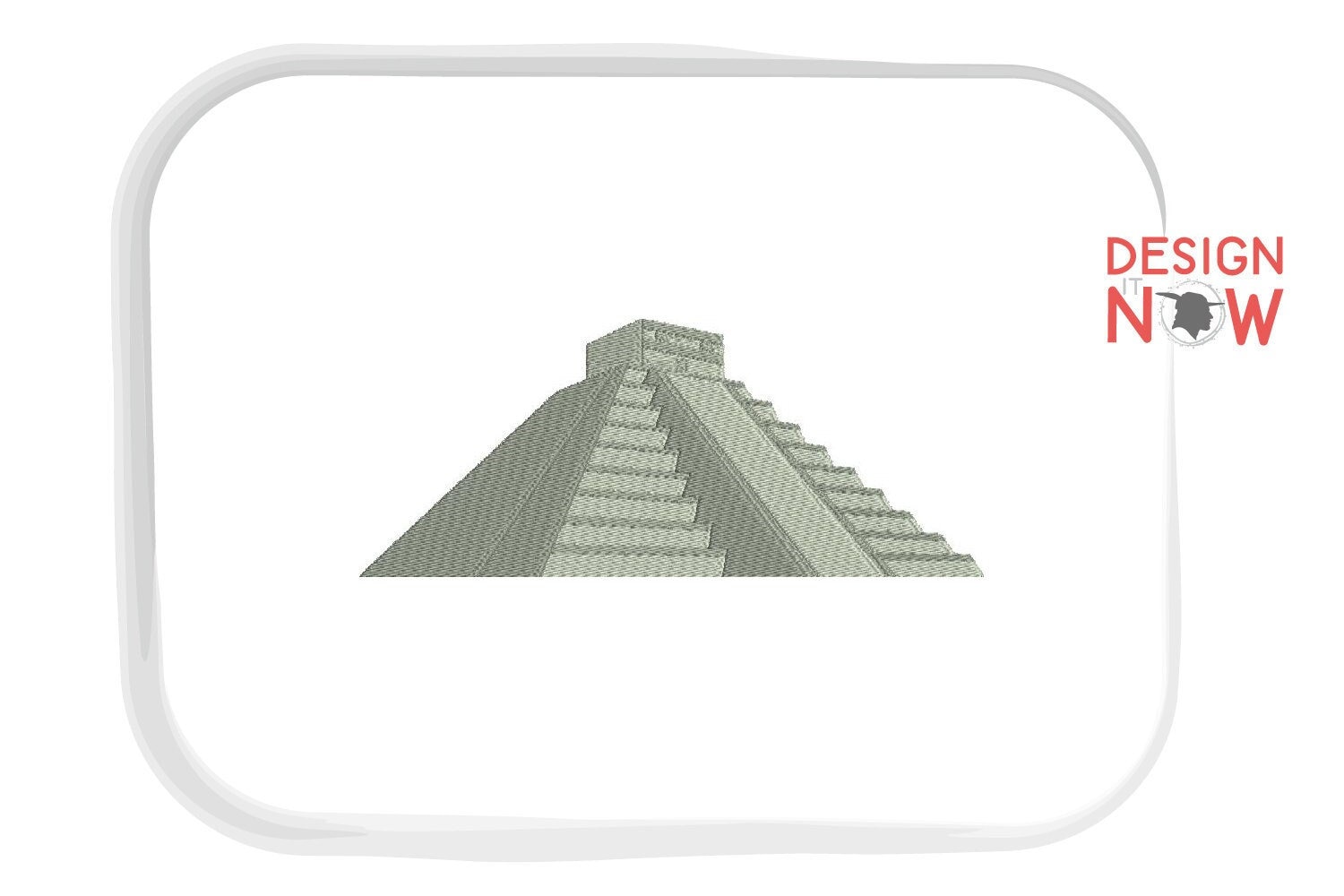Pyramids Embroidery Pyramid Embroidery, Maya Embroidery, Mayan Pyramid Embroidery, Maya ...