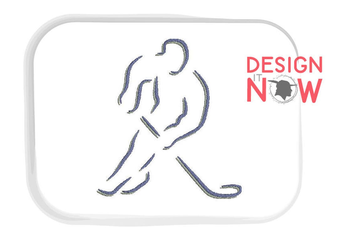 Ice Hockey Machine Embroidery Design Ice Hockey Sport Etsy