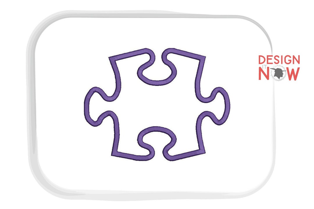 Puzzle Applique Design, Puzzle Embroidery Design, Puzzle Embroidery