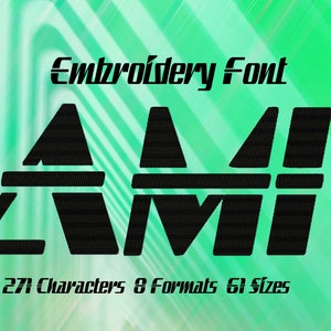 Ami Inlined Modern Techno Embroidery Font, Galaxy Futuristic Linear Fonts, Embroidery Font, Typography, Alphabet Design, Letters