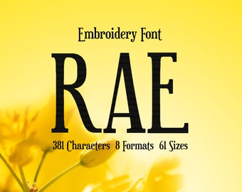 Rae Embroidery Font, Thin Letters Font, Alphabet Embroidery Pattern, Letters And Numbers For Embroidery Machines