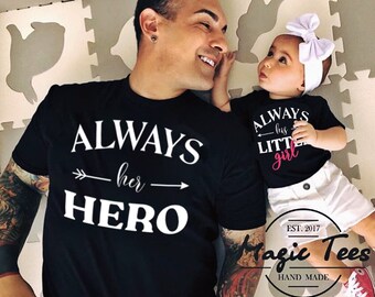 matching outfits for dad and daughter