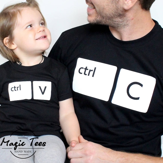 Camisetas a juego padre y bebe camisetas a juego CtrlC CtrlV camisetas a juego padre bebe camisetas padre bebe UNISEX Etsy Mexico