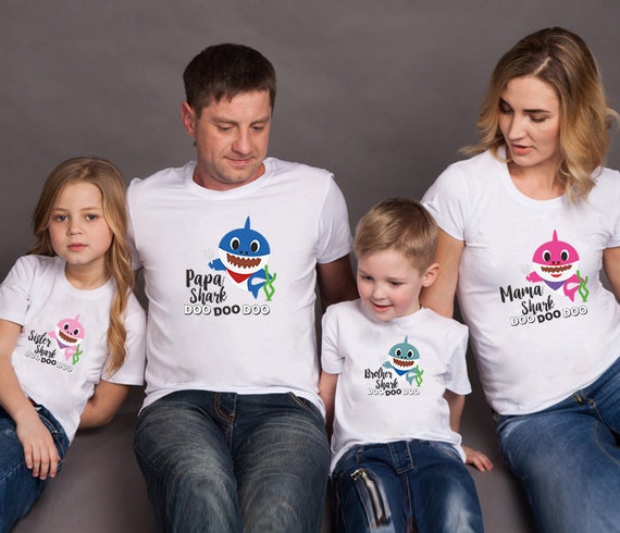 Sister Shark T-Shirt Doo Doo Doo - Matching Family Outfits Sister Shark T-Shirt Doo Doo Doo - Matching Family Outfits