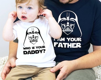 I am your father shirt, Father son matching shirts,  Fathers day shirt matching daddy daughter shirts New dad shirt
