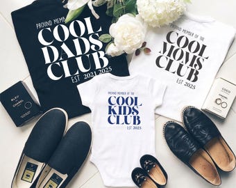 Father mother son matching shirts Cool Dads Club matching shirts daddy daughter shirts New dad shirt father baby shirts Gift for Dad