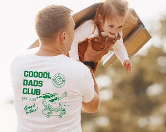 Cool Dads Club T-Shirt für Papa, Vatertagsgeschenk, Papa Geburtstaggeschenke, Personalisiert mit Kinder Geburtstagen, Herren Shirt