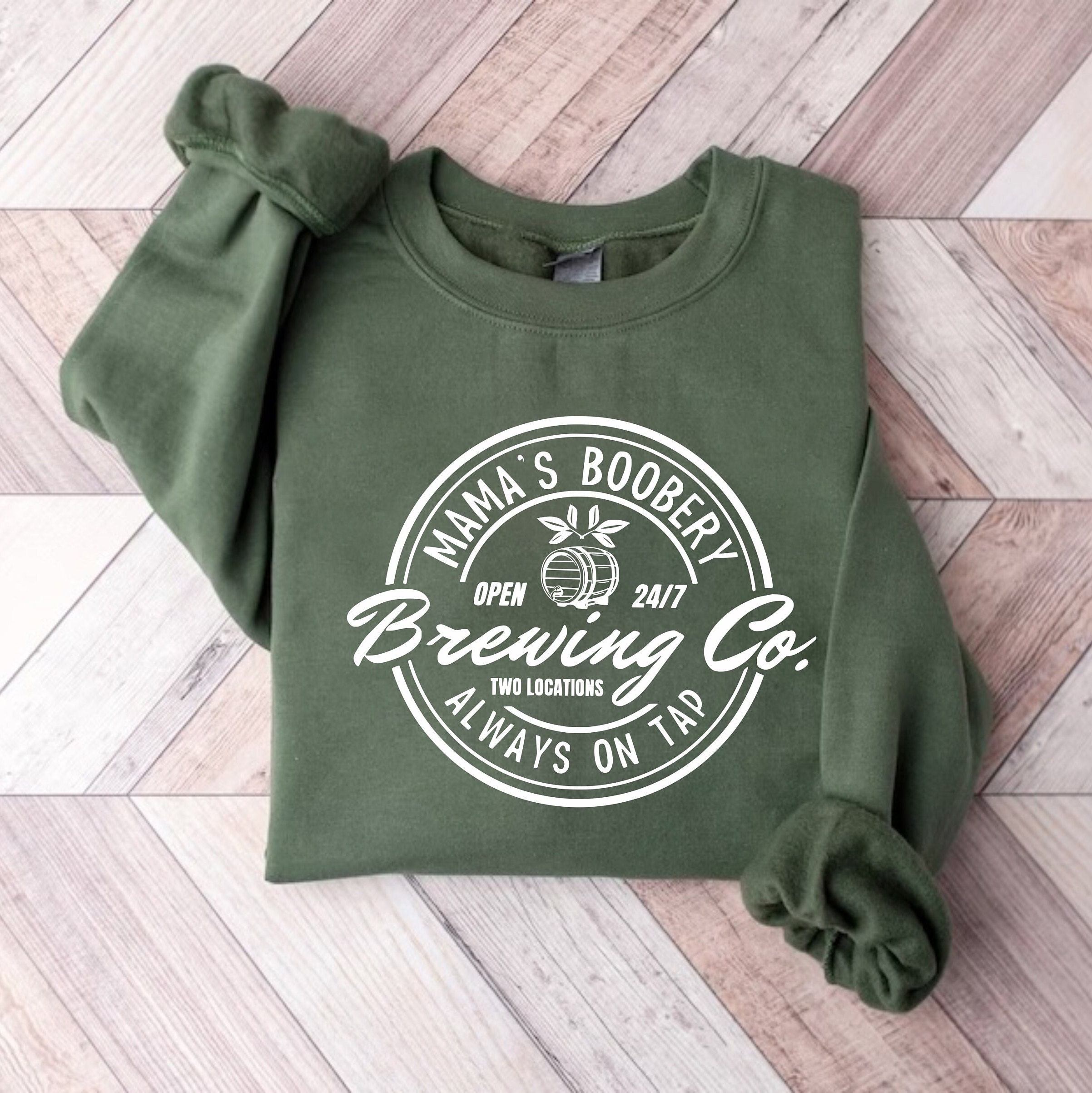 Mama's Boobery  sweatshirt, Moms Christmas Sweatshirt, Christmas Gift For Mothers, Christmas maternity sweater