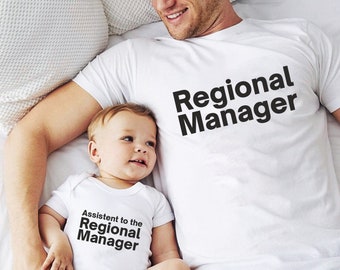 Father and Baby matching shirts, Regional manager matching shirts, matching father baby shirts, father baby shirts, UNISEX