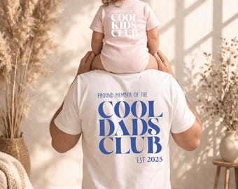 Father son matching shirts Cool Dads Club matching shirts daddy daughter shirts New dad shirt father baby shirts Gift for Dad