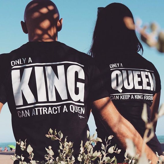 King and queen couple t shirts