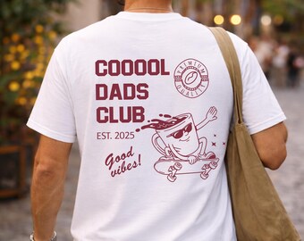 Cool Dads Club TShirt personalisiert mit name, Vater hoodie geschenk, Werdender papa ankündigung, Vatertag, Cooles Papa Sweatshirt, Papa