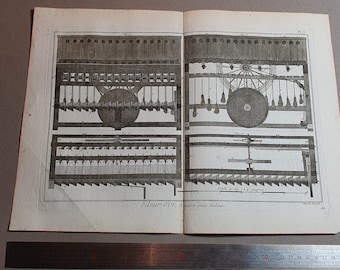Original Plank Methodical Encyclopedia Diderot D/'AlembertPanckoucke . 1783 Golden Shooter