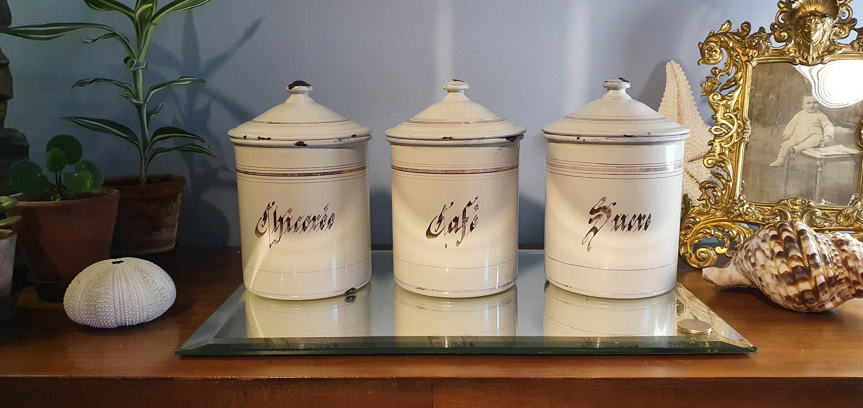 Set De 3 Pots Émaillés