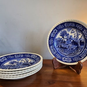 Set of 6 deep plates &quot;Villeroy Boch&quot; SAAR Mettlach &quot;Rusticana&quot;. Made in Germany.