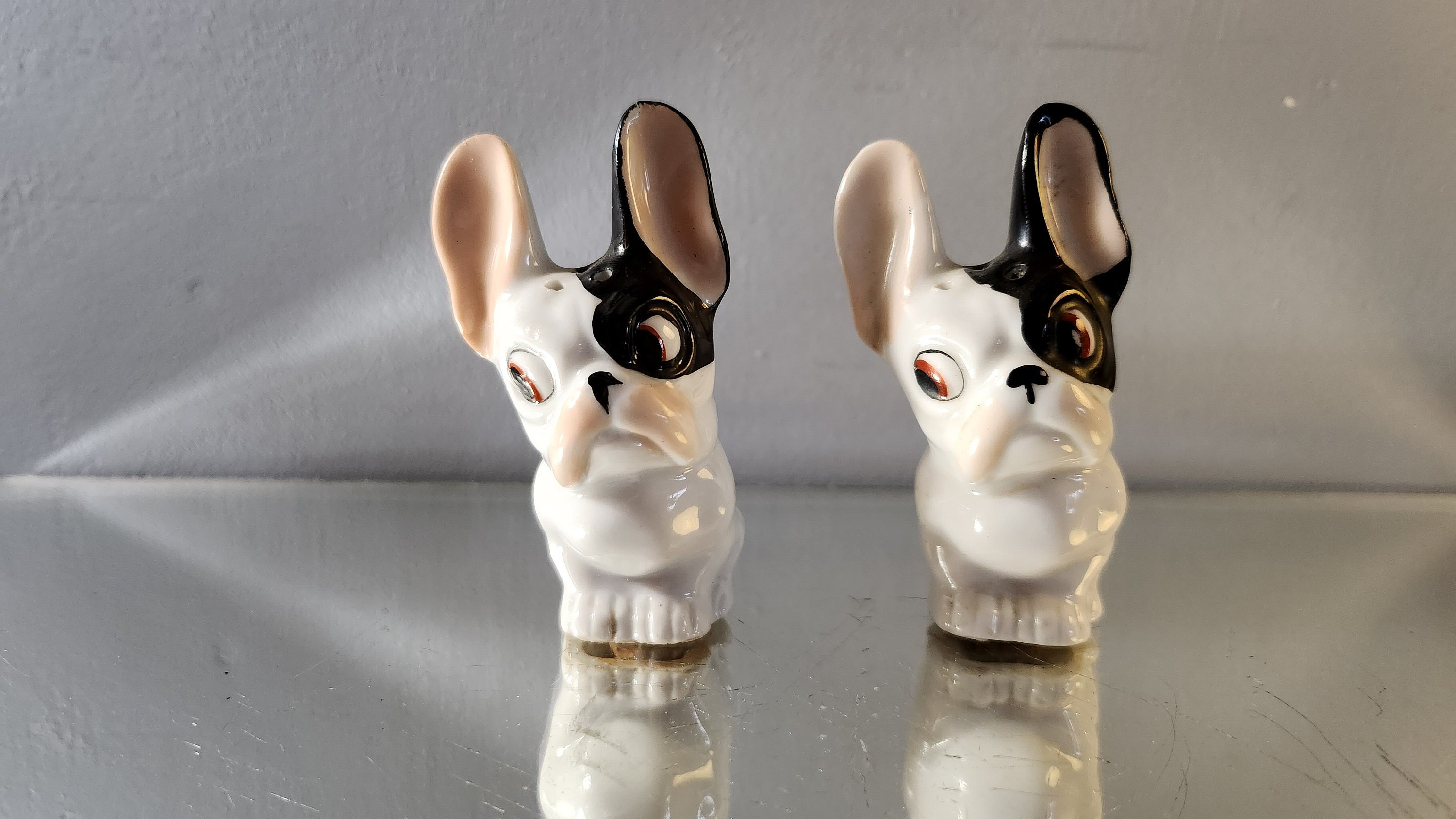Bonzo Vintage Ceramic Art Deco Salt and Pepper Shakers. Made in Germany 1930s. Bulldog Vintage Retro Salt and Pepper Shakers. Etsy UK
