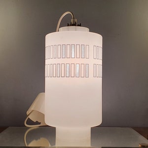 Vintage opaline pendant light, Scandinavian design. 1960