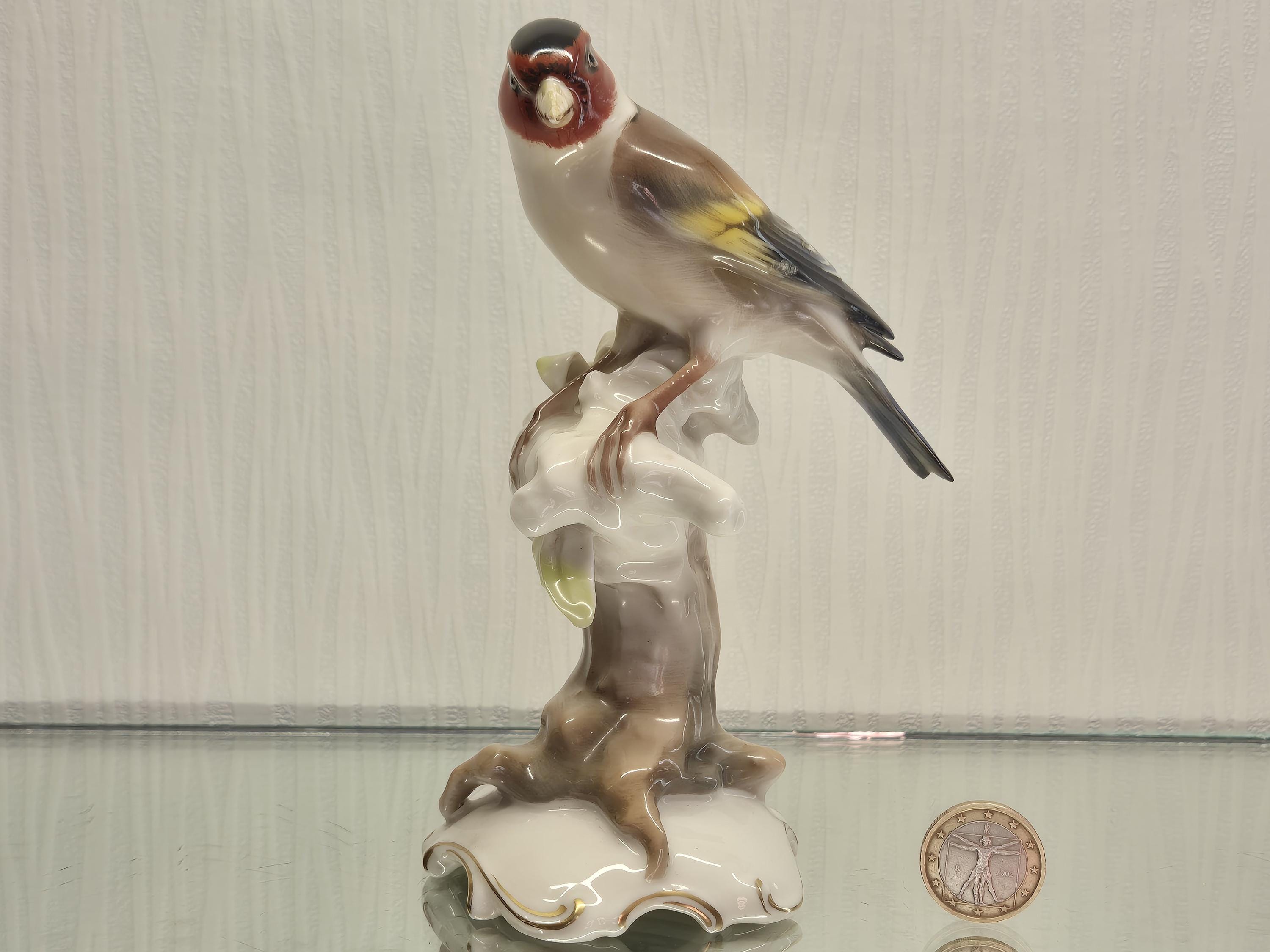 Lorenz Hutschenreuther Goldfinch Figurine. K. Tutter. Made in