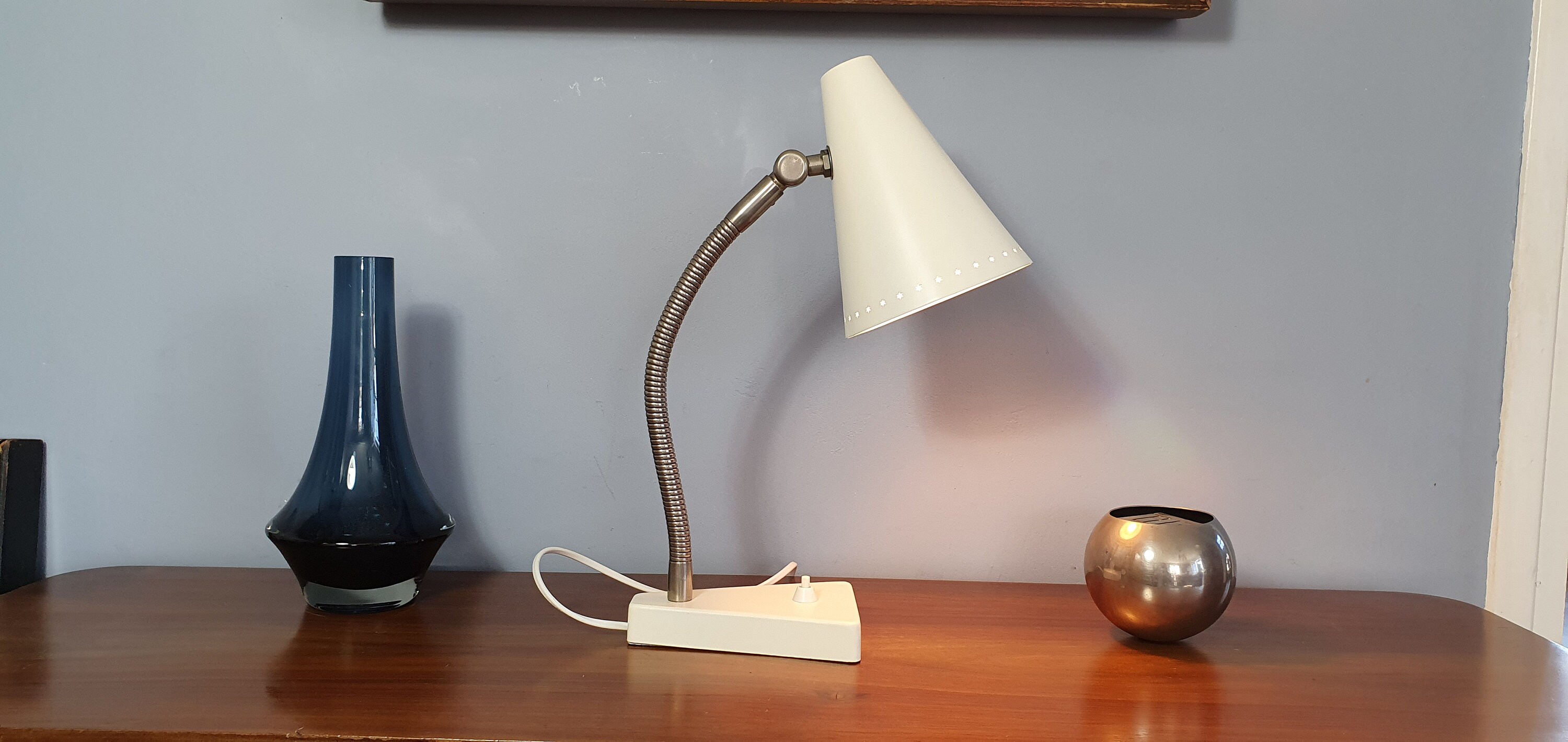 Lampe de Bureau Hala Zeist 1950/1960. Lampe Vintage Orientable.