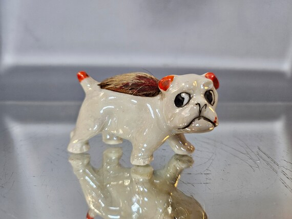 Bouledogue en céramique assis 30 cm - Jardiland