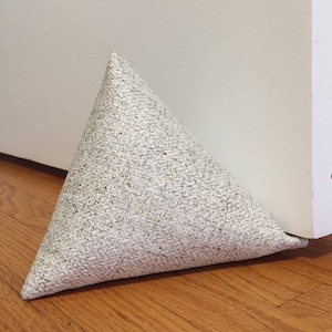 Wedge Door Stops, Matching Doorstops Off White, Small Doorstopper, Soft Doorweights, Neutral Doorstoppers, Door Stop Shop Canada