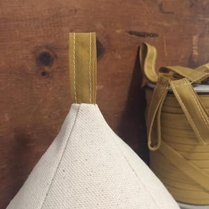 Warm Gold & Natural Doorstop, Easy Fill Door Stop, The One and Only Natural Canvas Soft Doorstop Sets,  Doorstopper Natural Canvas