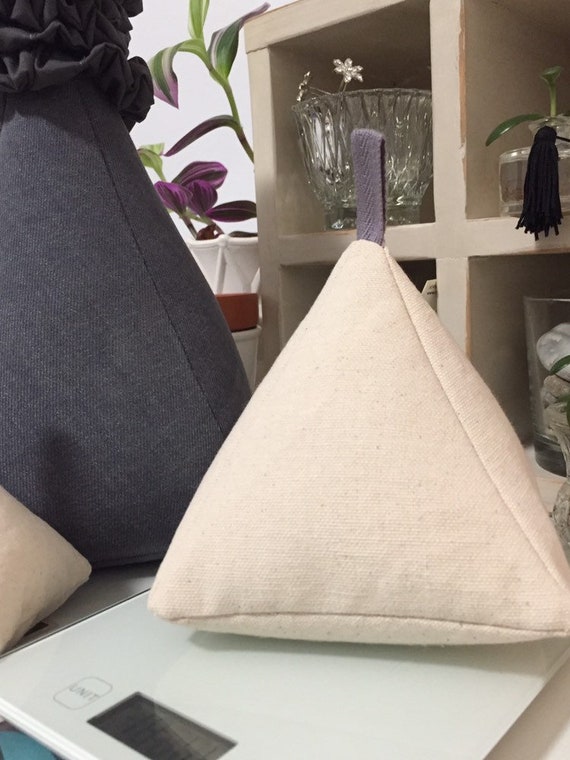 Canvas Door Stop Small grey doorstops cloth doorstop classy Etsy