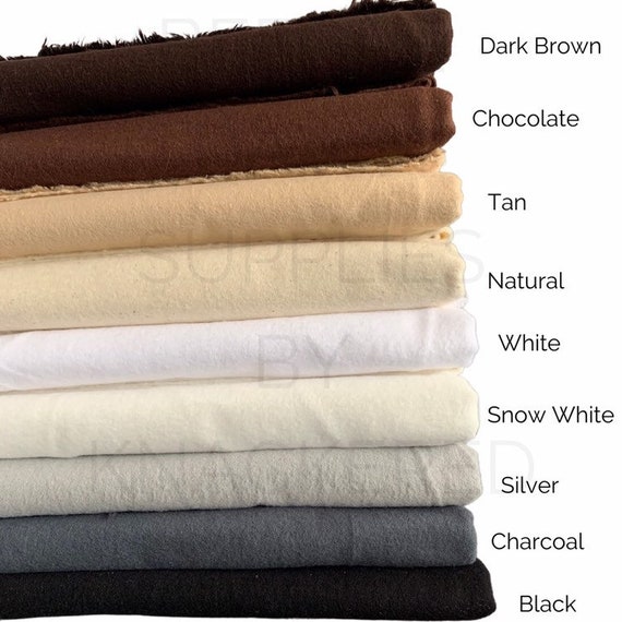 Cotton Flannel Fabric, Solid Flannel Fabric, Organic Cotton Fabric