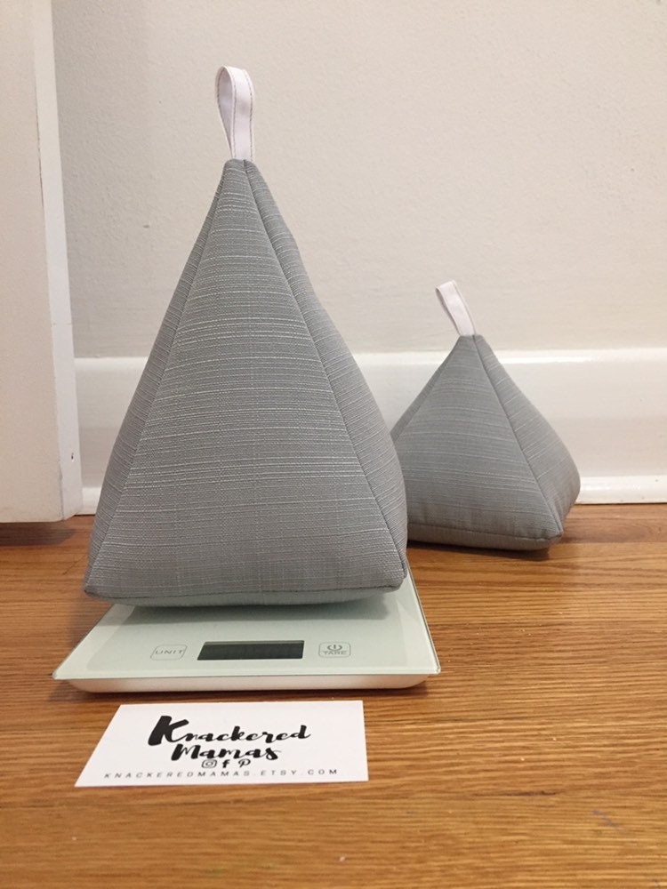 Grey Fabric Door Stops Modern Fabric Doorstops grey & white Etsy