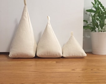 Natural & Canvas Door Stops, Perfect Doorstops, Heavy Door Stoppers, 5 Star Doorstops, Living Room Decor, solid colour doorstops, solutions