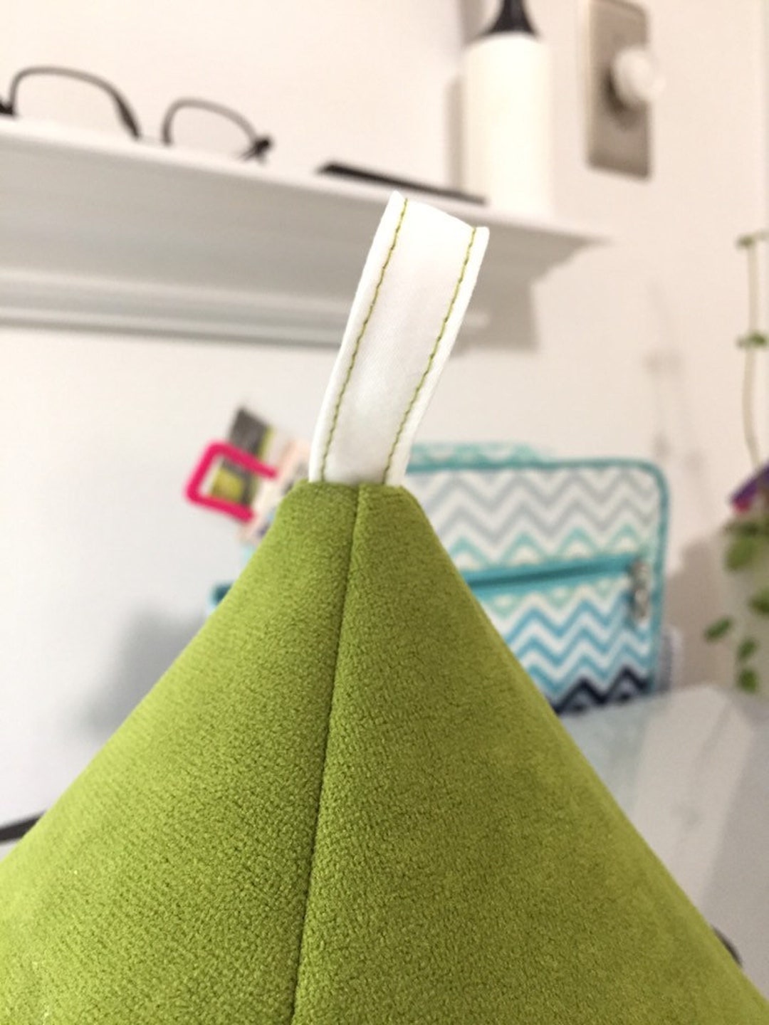 Green Doorstoppers Petite Door Stops Apple Green Door Stops Etsy