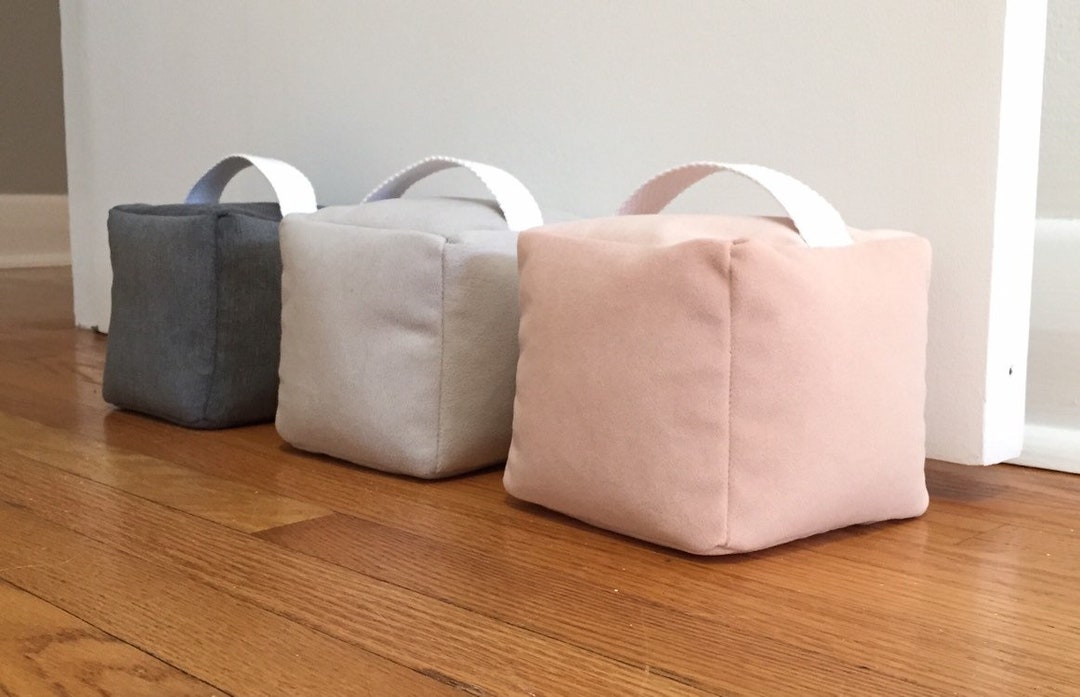 Grey Door Stops Easy Fill Square Doorstops Door Stops Etsy