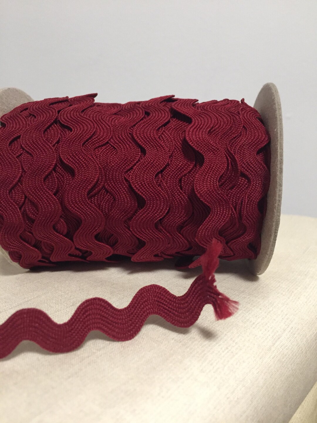Burgundy Rick Rack Braid 15mm Trim by the Yard, Knackered Mamas Rick ...