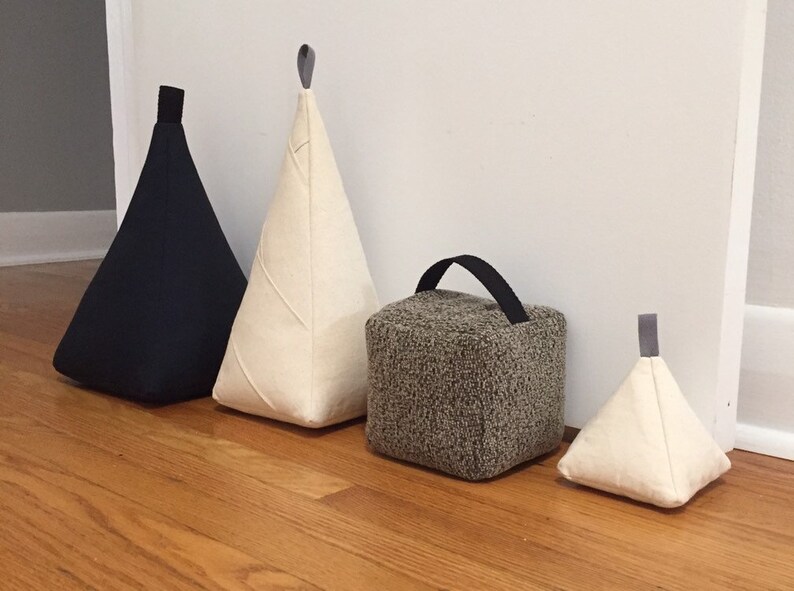 Door Stops Pyramid Doors Stops Large Weights Square Etsy