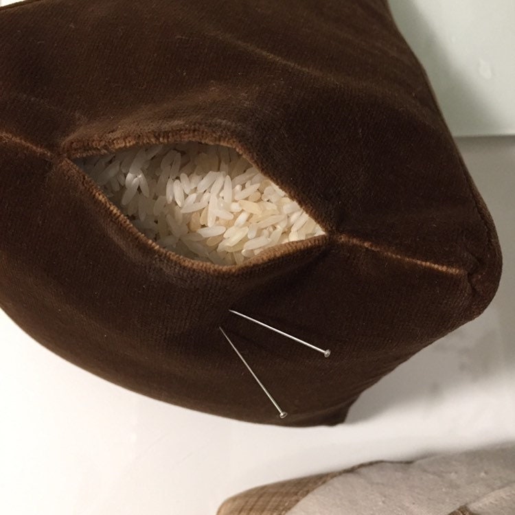 Door Stops Velvet Doorstops Antique Gold Check Natural Etsy