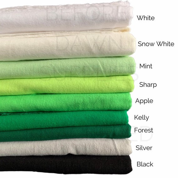 Cotton Flannel Fabric, Solid Flannel Fabric, Organic Cotton Fabric