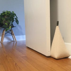 Avocado Green & Natural Doorstop, Easy Fill Door Stop, The One and Only Natural Canvas Soft Doorstop Set, Doorstopper Natural Canvas, Turtle